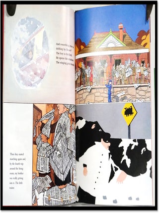 Black and White [Signed w/ Original Hand Drawn Doddle] [Caldecott Medal]