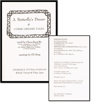 A Butterfly's Dream & Other Chinese Tales