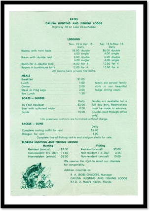 Calusa Hunting and Fishing Lodge c1950s Lake Okeechobee, Florida