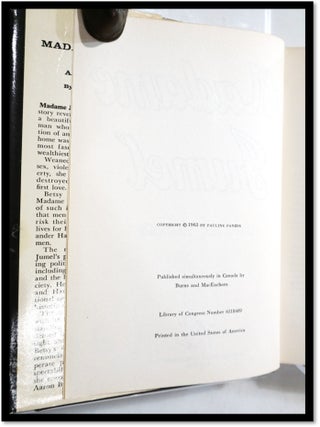 Madame Jumel: A Daring Novel of a Notorious Lady Who Became the Wife of Aaron Burr, Vice-President of the United States
