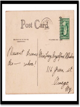 Postcard – 1908 Artist Zula Kenyon Signed - Young Woman ‘In Dreamland’