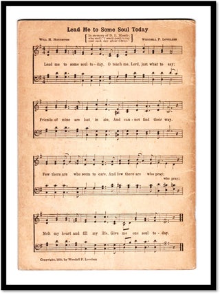 Moody Centenary Song Book 1936 1937