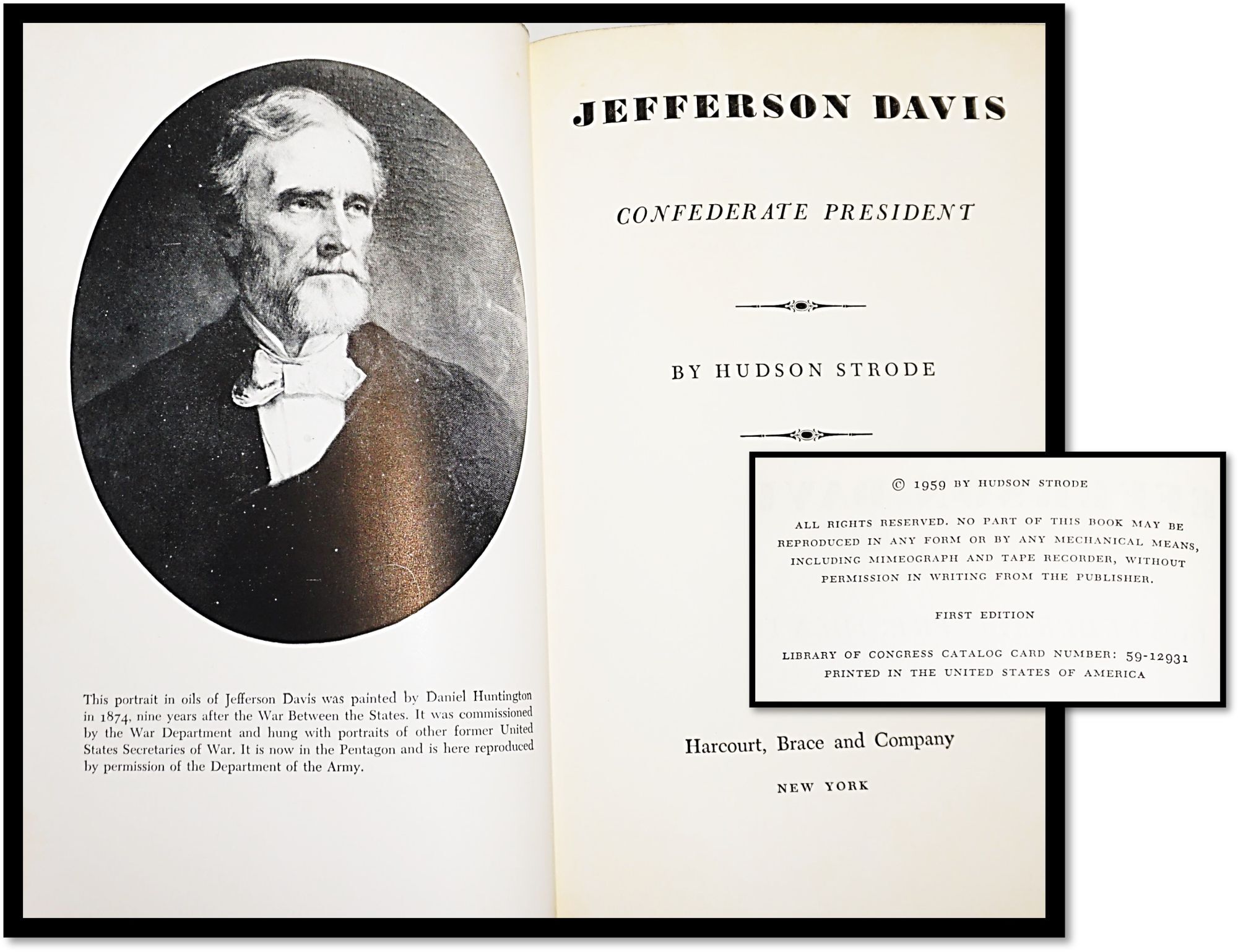 Jefferson Davis 4 Volumes American Patriot; Confederate President