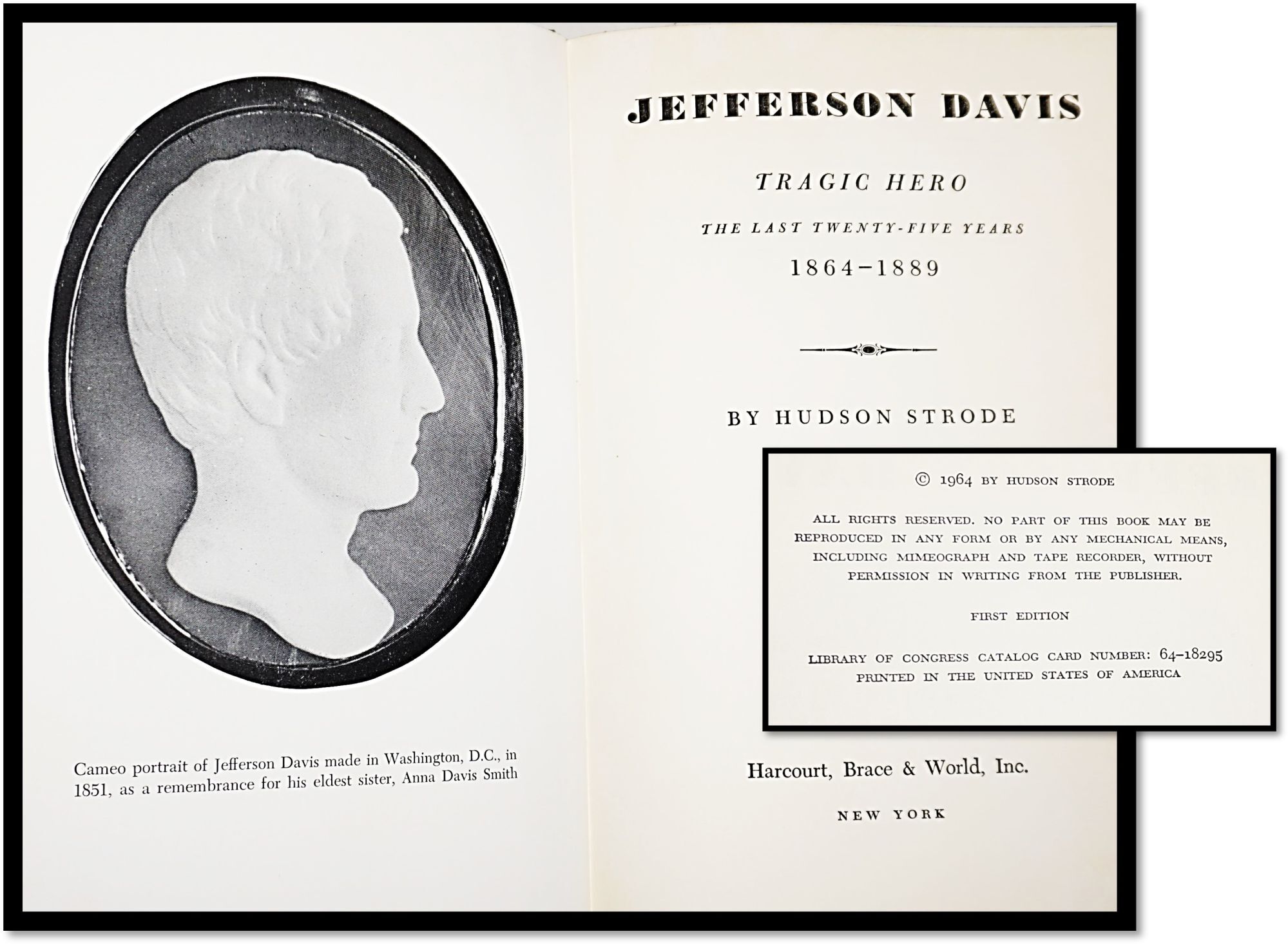 Jefferson Davis 4 Volumes American Patriot; Confederate President