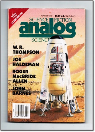 Science Fiction Analog Science Fact, March 1990 - Signed by Author Joe Haldeman