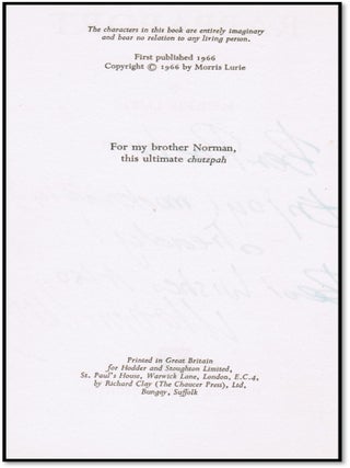 Rappaport [Signed - Association Copy]