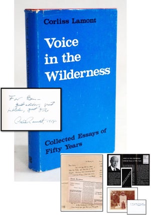 Item #20259 Voice in the Wilderness: Collected Essays of Fifty Years [Signed plus Ephemera &...