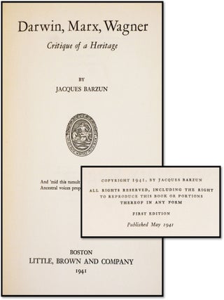 Darwin Marx Wagner: The Fatal Legacy of Progress [History of Ideas]