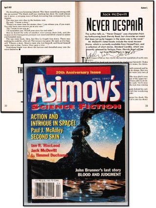 Issac Asimov's Science Fiction April 1997 - Signed by Author Jack McDevitt. Stanley - Schmidt.