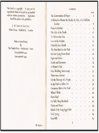 Death and Entrances [Monroe Wheeler's Copy]