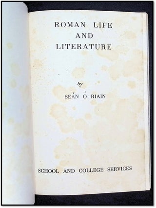 Roman Life and Literature