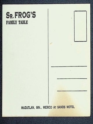 Mazatlan Sinaloa Mexico Postcard Sands Motel 1973 Sr. Frog's Restaurant