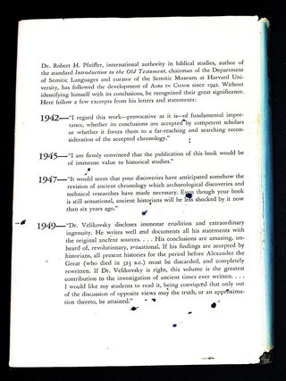 Ages in Chaos: Volume I: From the Exodus to King Akhnaton