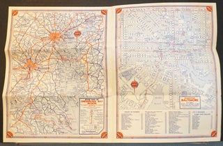 Amoco Road Map of Metropolitan Baltimore and Vicinity c1951