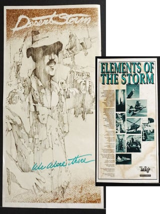Item #20999 Martin Marietta Desert Storm Poster Two-Sided Military Equipment 'Elements of Storm'...