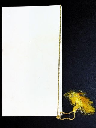 Commemorative Menu • 61st Annual Banquet • Waldorf-Astoria • 1963