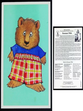 Item #21106 Rosemary Wells — Max Promotional Card (c.1994). Dial Books for Young Readers