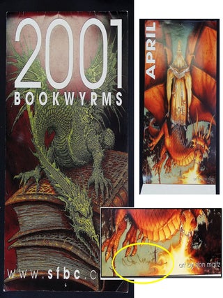 Item #21115 Signed by Artist Don Maitz on April Artwork; SFBC ‘Bookwyrms’ 2001. Science...