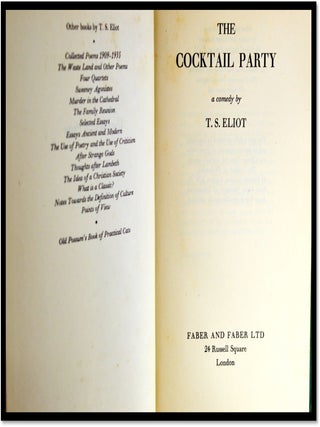 The Cocktail Party. A Comedy.