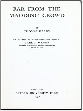 Far from the Madding Crowd