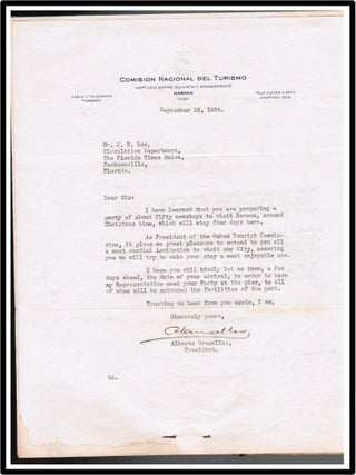 ARCHIVE: The Bibliographical Record: Florida Times-Union Subscription Contest / Havana, Cuba Trip Collection — 1933