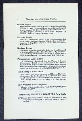 Harper & Brothers — ‘Valuable and Interesting Works for Public and Private Libraries’