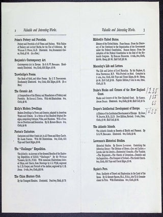 Harper & Brothers — ‘Valuable and Interesting Works for Public and Private Libraries’