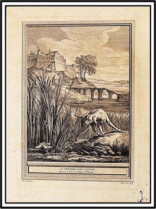 Item #21352 La Perdrix a Plate from Fables choisies, mises en vers [the Fables of La Fontaine]....