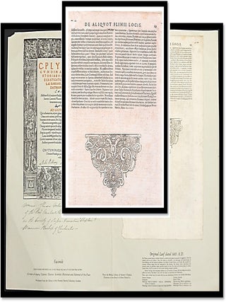Item #21353 Natural History — Composite Teaching Display Incorporating an Original 1531 Printed...