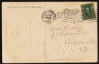 Embossed Cherub Valentine Postcard, c.1905–1915 — Gilt-Accented Edwardian Romantic Illustration