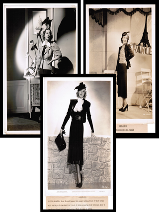 Item #21395 Hollywood Studio Fashion Publicity Photographs with Wardrobe Descriptions,...
