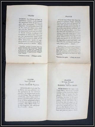 Item #21396 St. Bernard’s ‘Memorare’ (‘Remember, O Most Gracious Virgin Mary’)...
