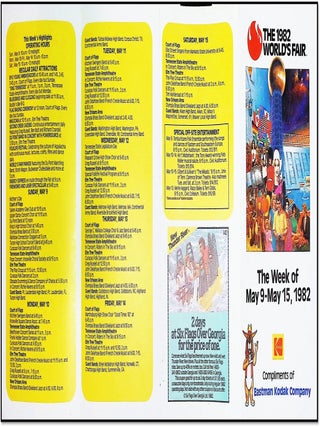 The 1982 World’s Fair, The Week of May 9–May 15, 1982