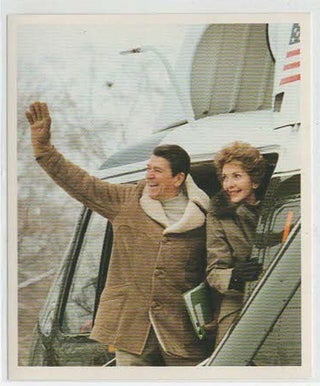 Item #21417 White House Press Photograph of President and Mrs. Reagan Departing for Camp David...
