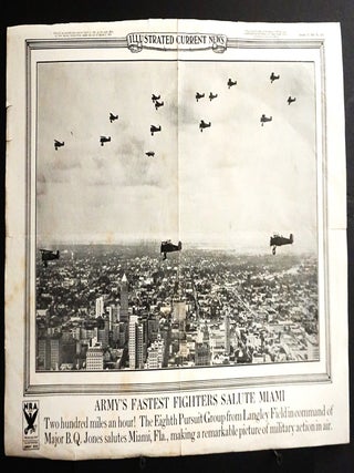 Item #21437 1934 Miami Skyline with a Salute from the Army's Fastest Fighters [Illustrated...