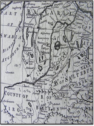 c. 1795 Engraved Map - Southeast Germany & Austria - Queen of Hungary’s Dominions - Detail of Bavaria & Bohemia