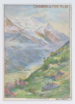1900 PLM Railway Guide - Paris to the Alps & Riviera - Watercolor Views - Rare Laid-in Schedule