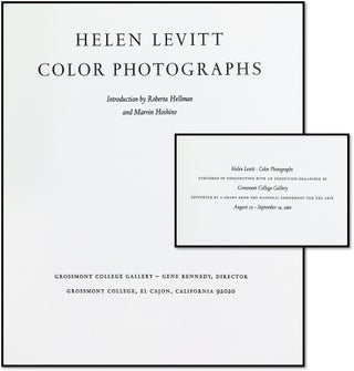 1980-1981 Helen Levitt Exhibition Archive - 'Color Photographs' Catalog & MATRIX 66 Brochure