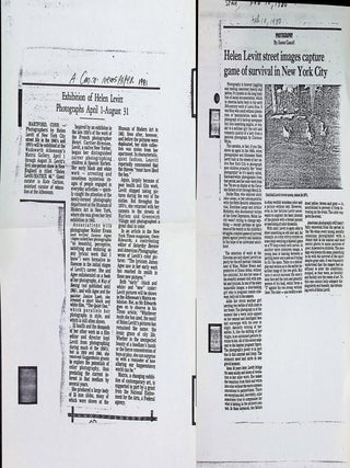 1980-1981 Helen Levitt Exhibition Archive - 'Color Photographs' Catalog & MATRIX 66 Brochure