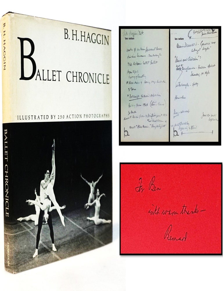 Item #21469 Ballet Chronicle [Signed Association Copy with Publisher's Handwritten Notes]. B. H Haggin.