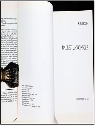 Ballet Chronicle [Signed Association Copy with Publisher's Handwritten Notes]
