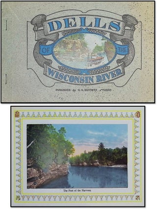 Item #21471 1921 Souvenir View Book - Dells of the Wisconsin River - Die-Cut Wraps. H H. Bennett...