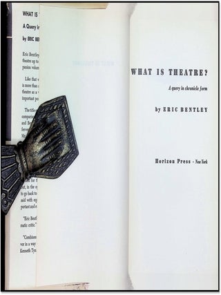 What is Theatre? - A Query in Chronicle Form [Association Copy]