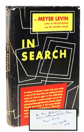 Item #21516 In Search - An Autobiography [ Inscribed to Ben Raeburn Publisher's Archive: with...