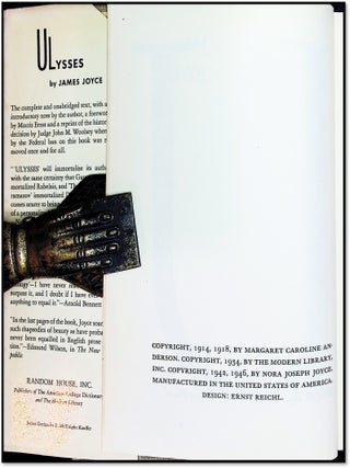 Ulysses [Mid-Century Random House Edition in the E. McKnight Kauffer Jacket]
