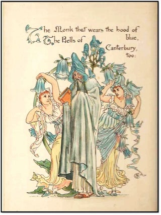 Item #21532 Flora’s Feast: A Masque of Flowers [Original Chromolithographic Matted Plate from...