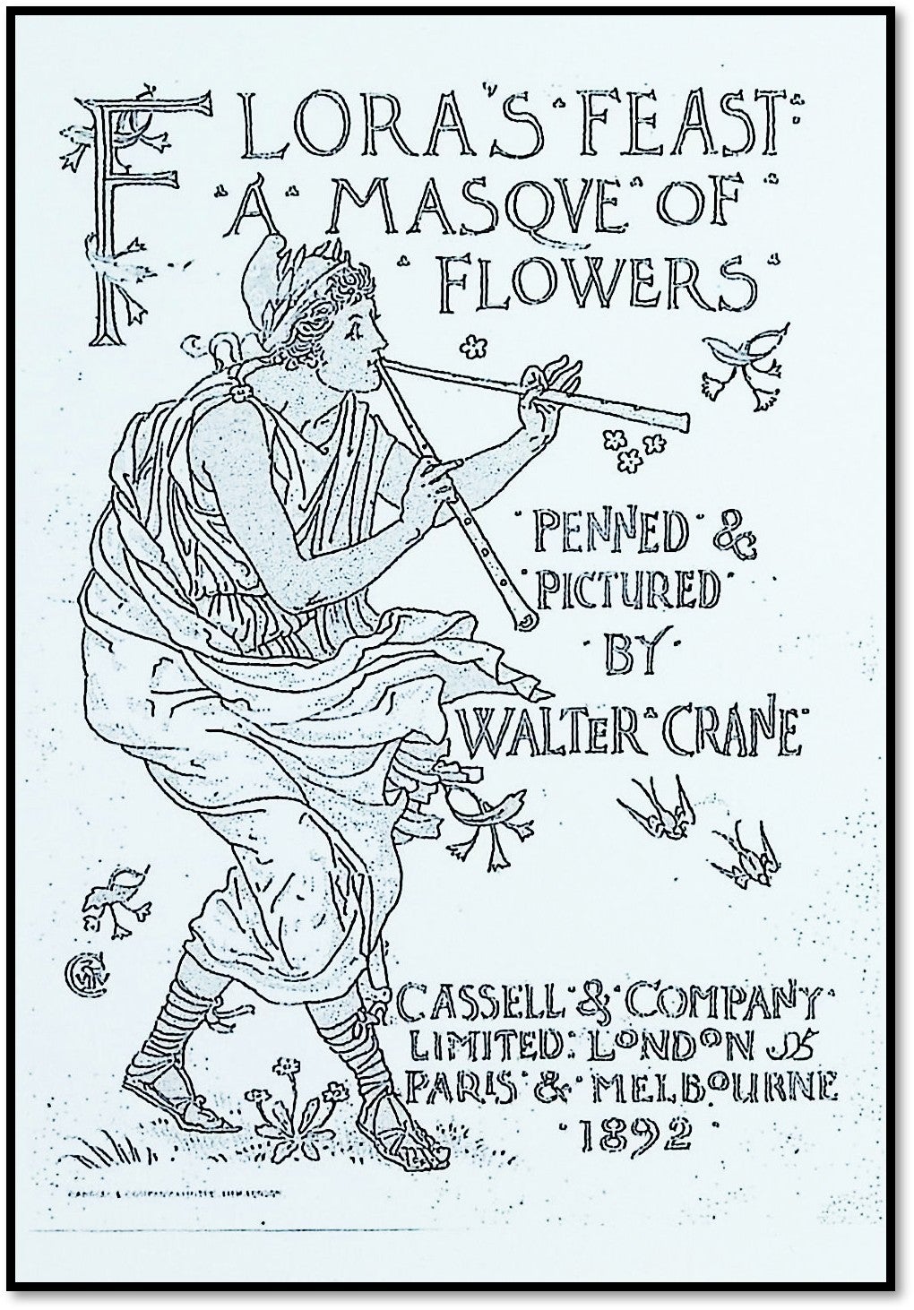 Flora's Feast: A Masque of Flowers Original Chromolithographic