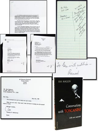 Item #21533 Conversations with Toscanini [Association Copy - Inscribed to Publisher Ben Raeburn...