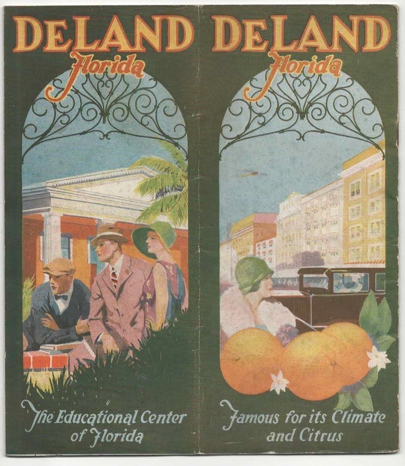 DeLand: The Athens of Florida' Scarce 1920s Pictorial Land Boom