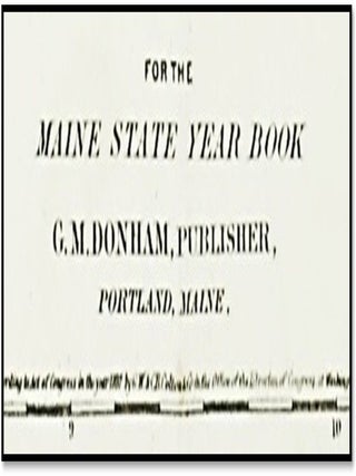 'Maine' [1887 G.W. & C.B. Colton Map - Railroad & Canal Infrastructure]